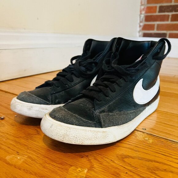 Nike Blazer Mid 77 Vintage Men's Size 9 US BQ6806-002 Black Athletic Shoes - Picture 2 of 16